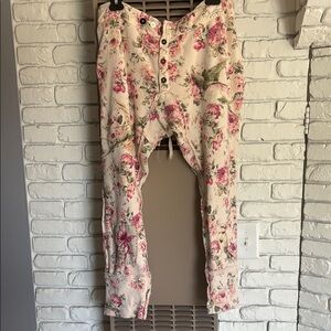 Magnolia Pearl Pink and Cream Floral Pants